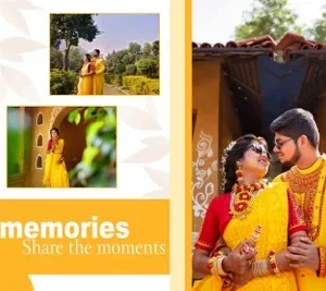 designer haldi photo album psd 2025