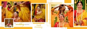 haldi event psd background and frames