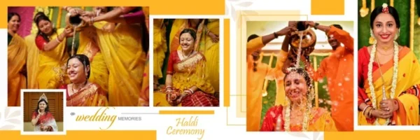 haldi event psd background and frames
