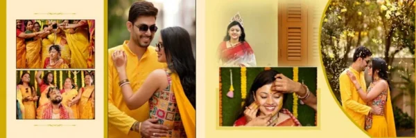 modern haldi function psd layout 12x36