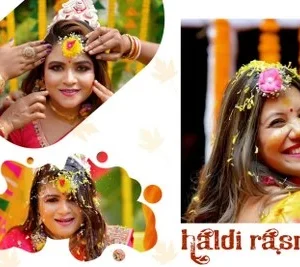 latest haldi psd designs for wedding albums