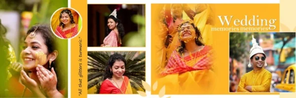 Free Haldi Event Psd Yellow Background 2025