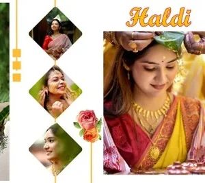 Easy Editable Haldi Funtion Wedding Album Psd Files