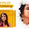 yellow theme haldi psd album design