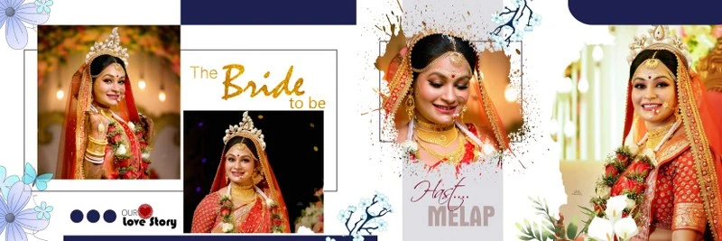 haldi ceremony album psd design