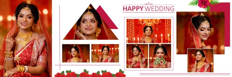 marriage album psd free