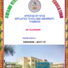College Assignment Cover Page Digital Design with border