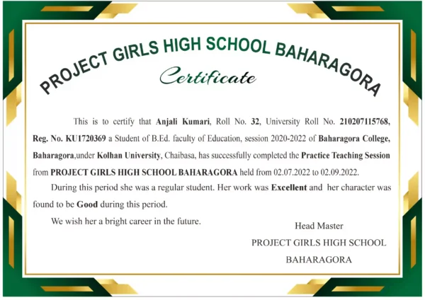 Private Institution Certificate Digital Design Formats for Students