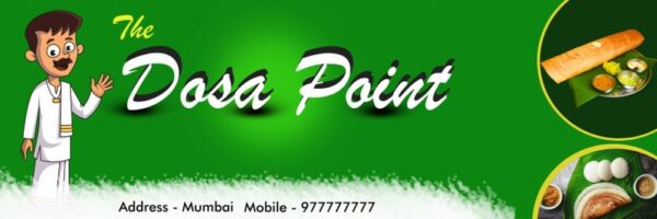 The Dosa Point Shop Banner Design PSD