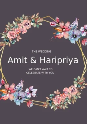 car wedding poster design