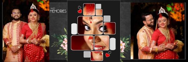 Free Wedding Album Photo Collage PSD Download