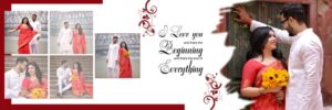 Pre Wedding Couple Bengali Album Psd White Background