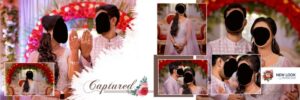 couple engagement album design 12x36