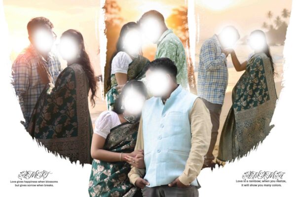 creative photo frame design 12x18 with editable psd file