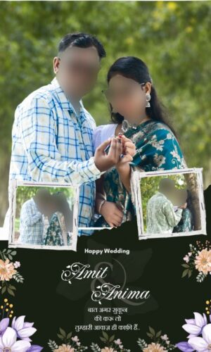 ring ceremony indian couple banner psd 5ft by 3ft
